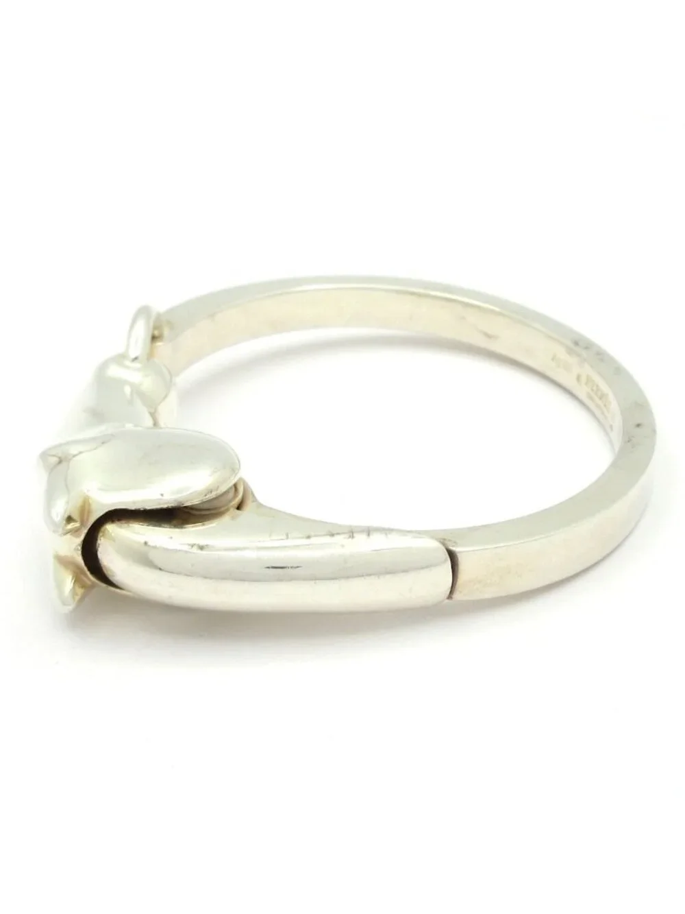Hermes Bangle Gallop Silver Bracelet